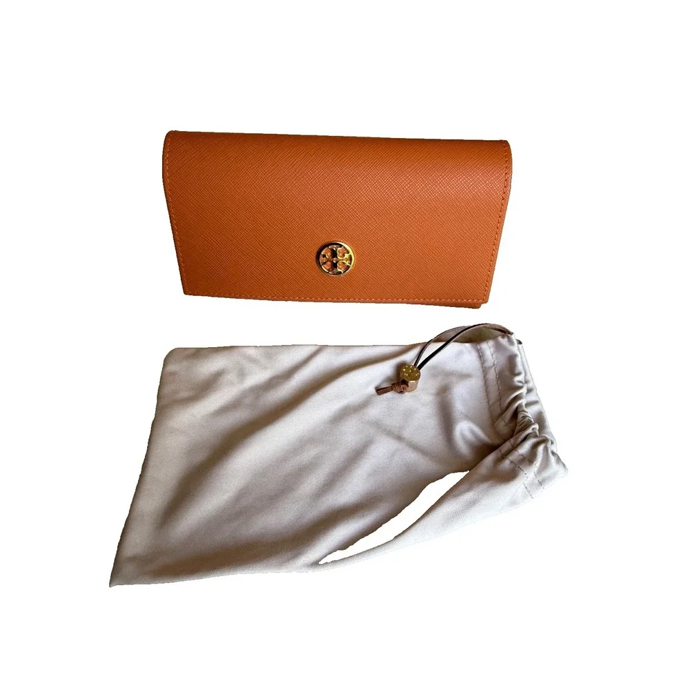 Tory Burch Monogram Sunglass Case and Dust Bag (no glasses incl)
